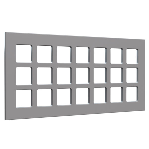 Jali Fretwork Panel, 400mm x 200mm, 7672 square design
