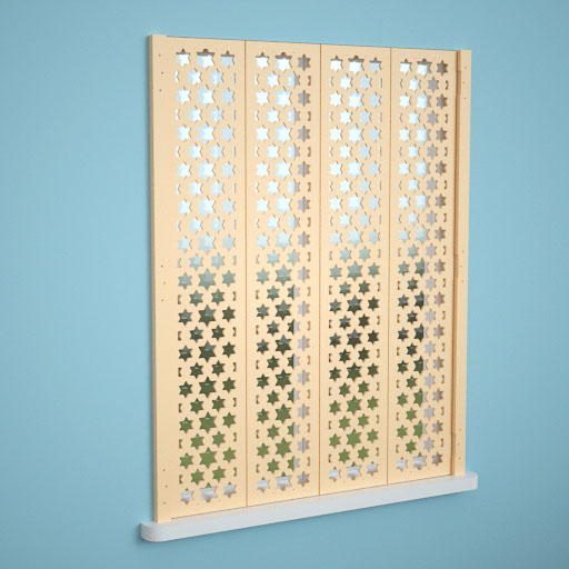 Concertina Decorative Shutters by Jali, 800mm wide x 1000mm high