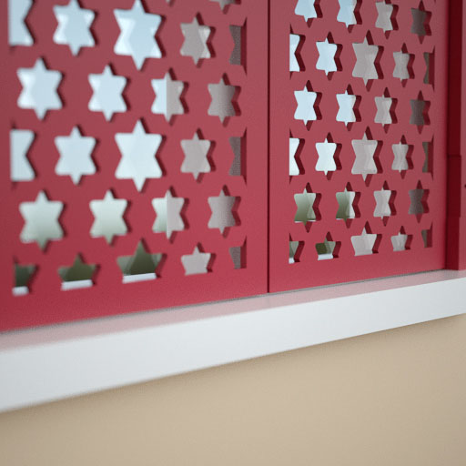 Star design Jali Decorative Shutters, 550mm wide x 810mm high
