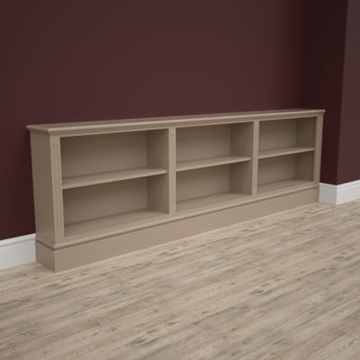 Fitted Jali Bookcase, 2393mm wide x 750mm tall