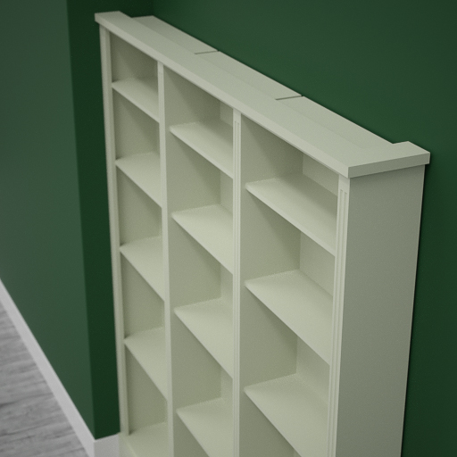 Side fitted Jali Bookcase, 2000mm wide x 2250mm tall