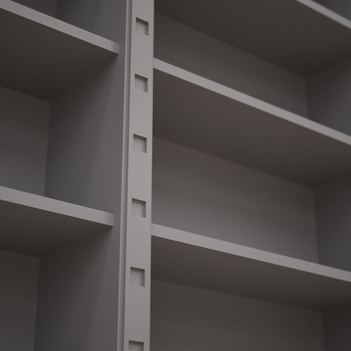 Decorative upright trim on Jali Bookcase, 2100mm wide x 2150mm tall