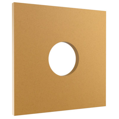 Square MDF Shape with central hole, 300mm x 300mm x 18mm