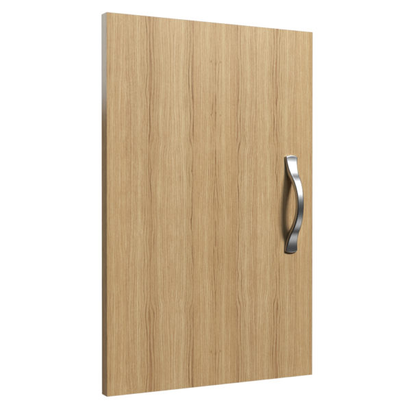 Oak veneered Jali Door with aluminium handle, 320mm x 500mm