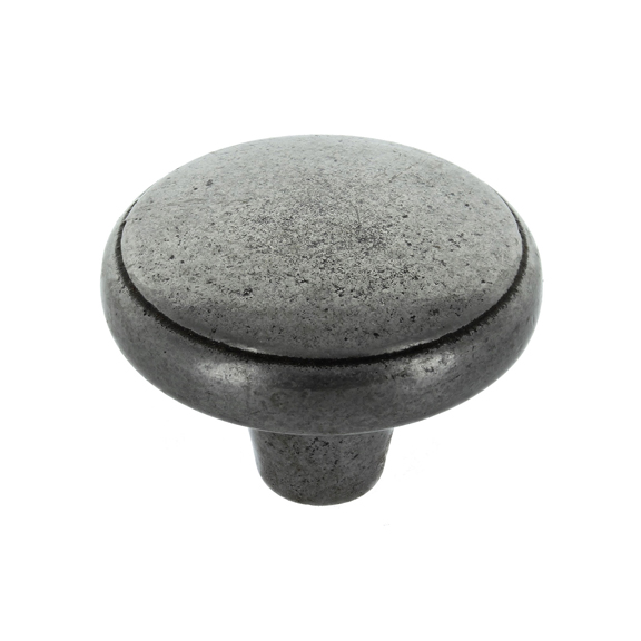 Round pitted pewter Jali door handle 3966