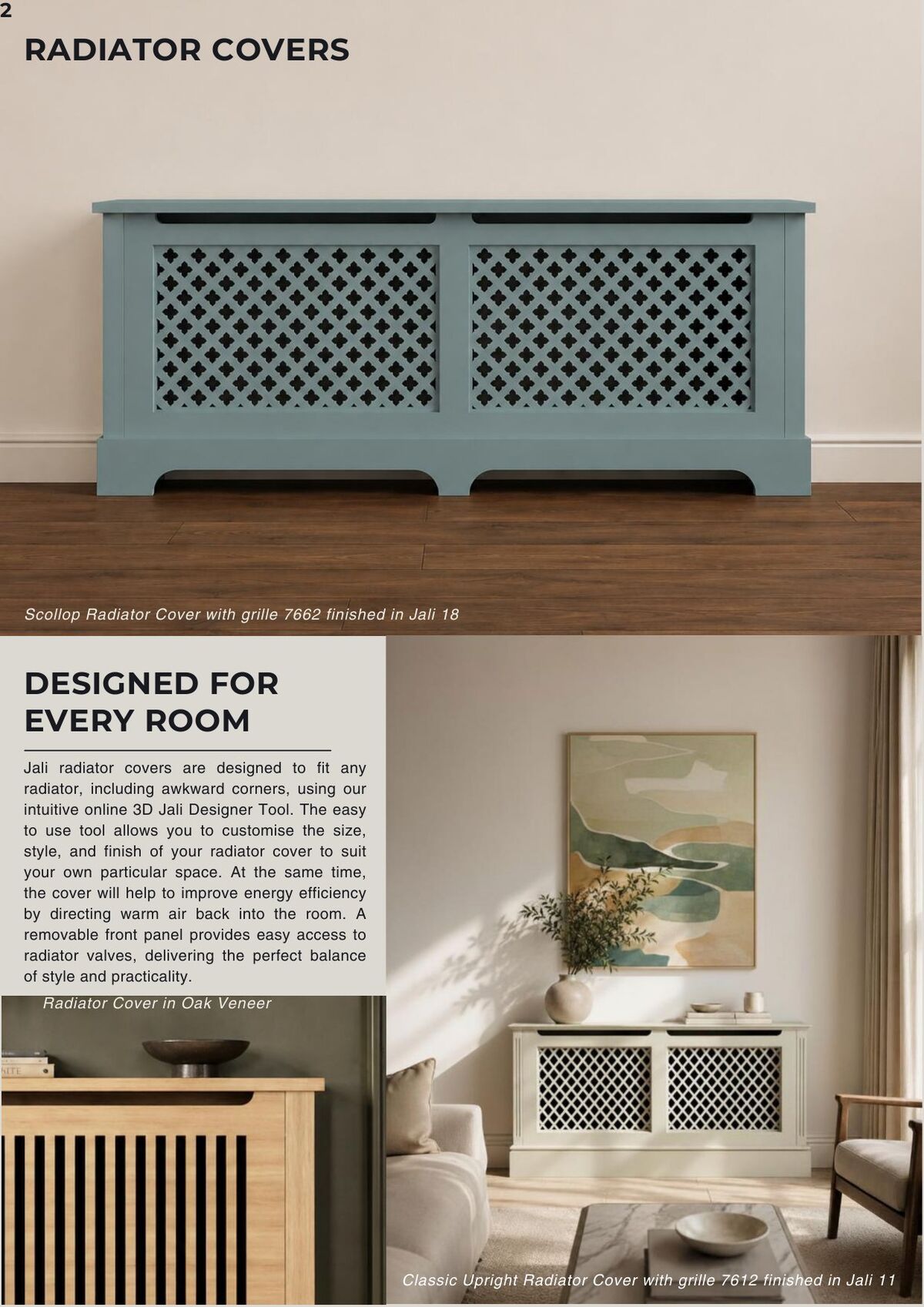 Jali brochure page 2 &ndash; Radiator Covers