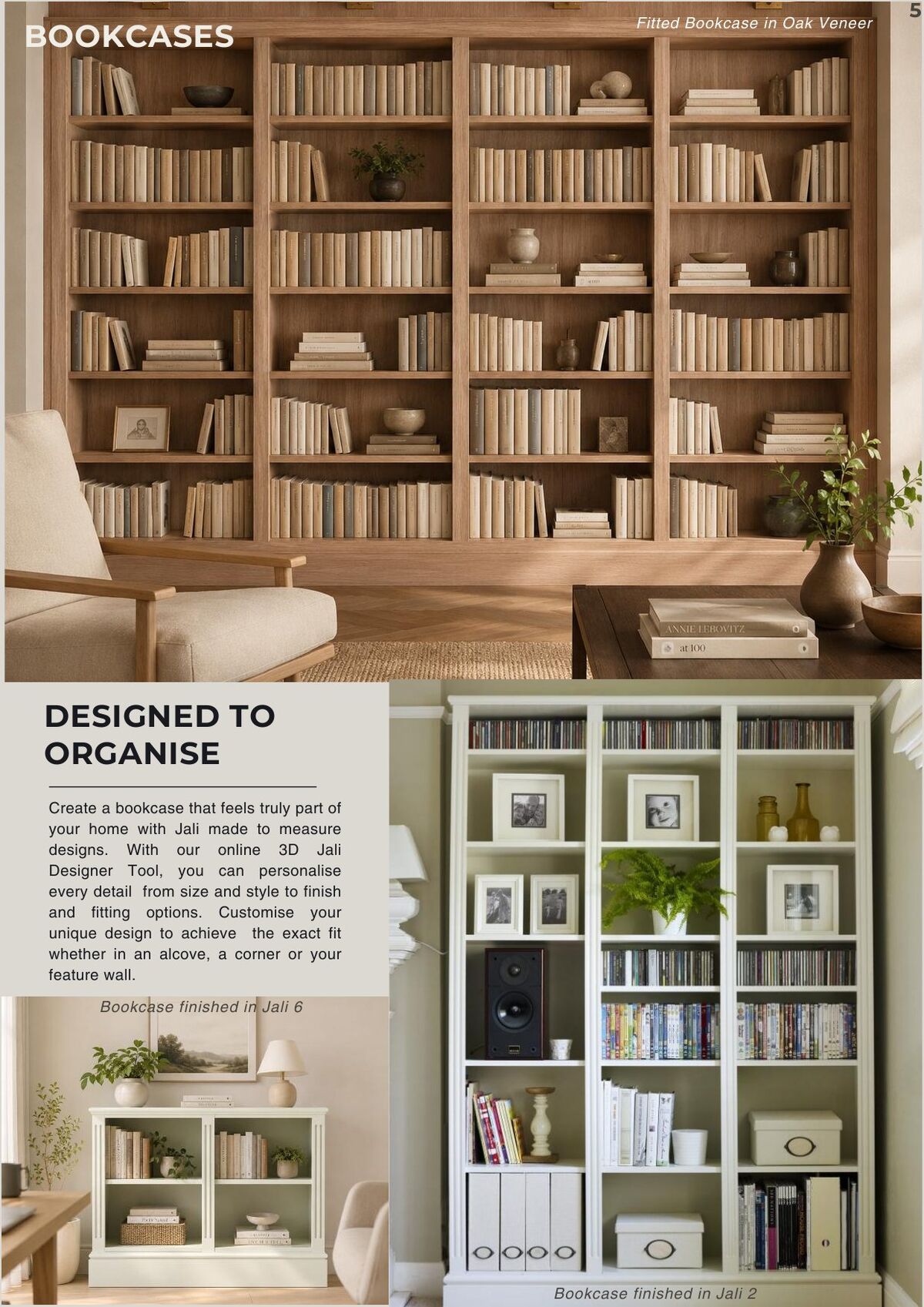 Jali brochure page 5 &ndash; Bookcases