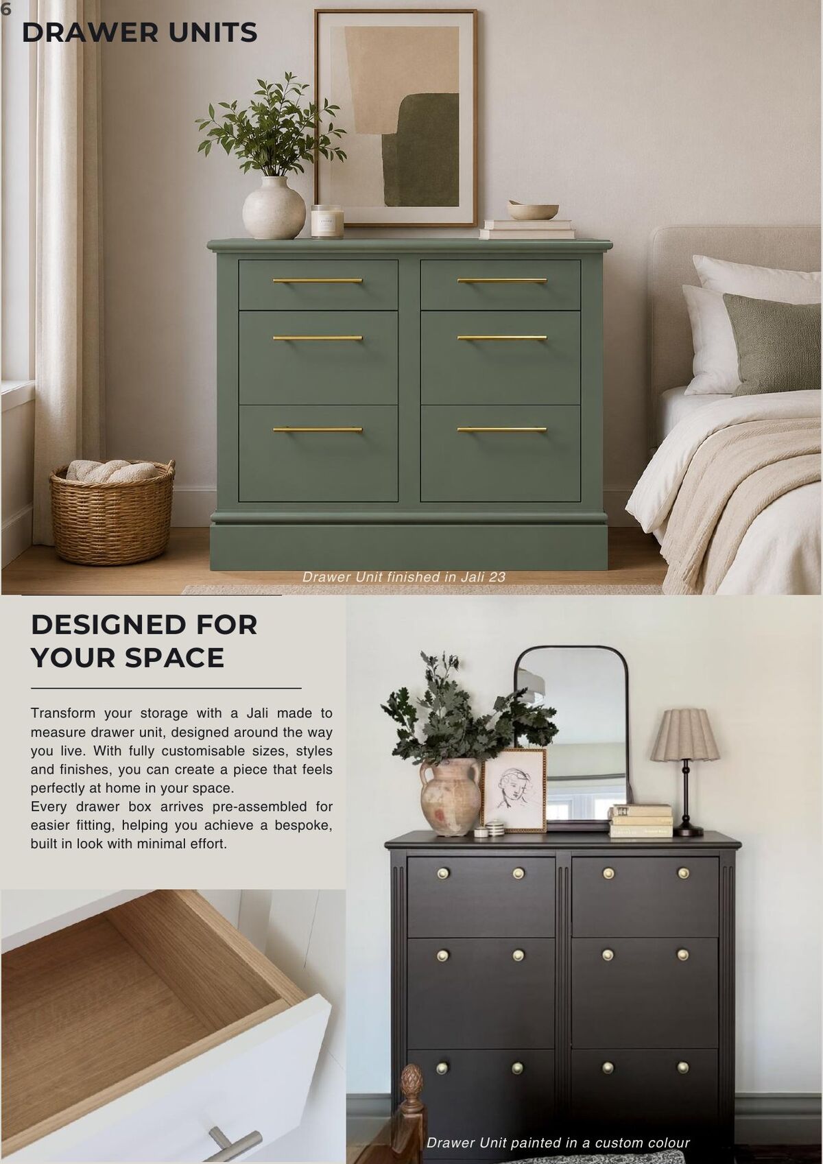 Jali brochure page 6 &ndash; Drawer Units