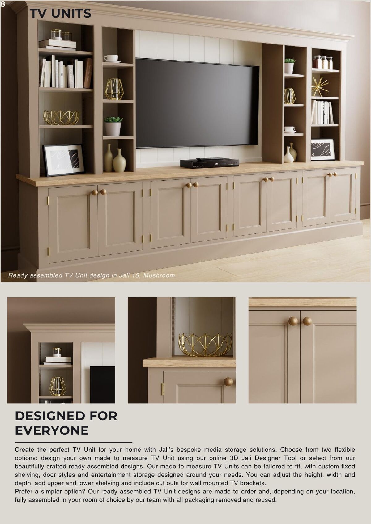 Jali brochure page 8 &ndash; TV Units