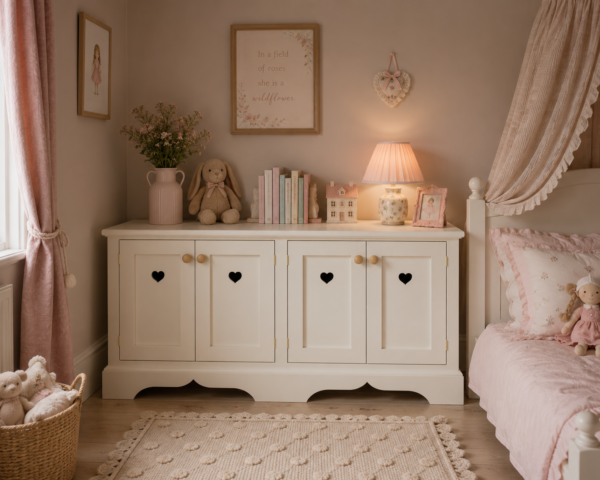 custom cupboards in a child's bedroom