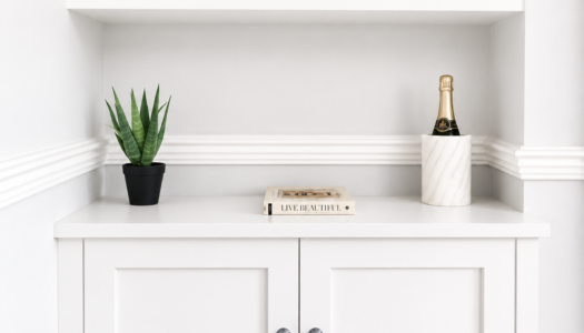 Measuring an alcove for bespoke shelving