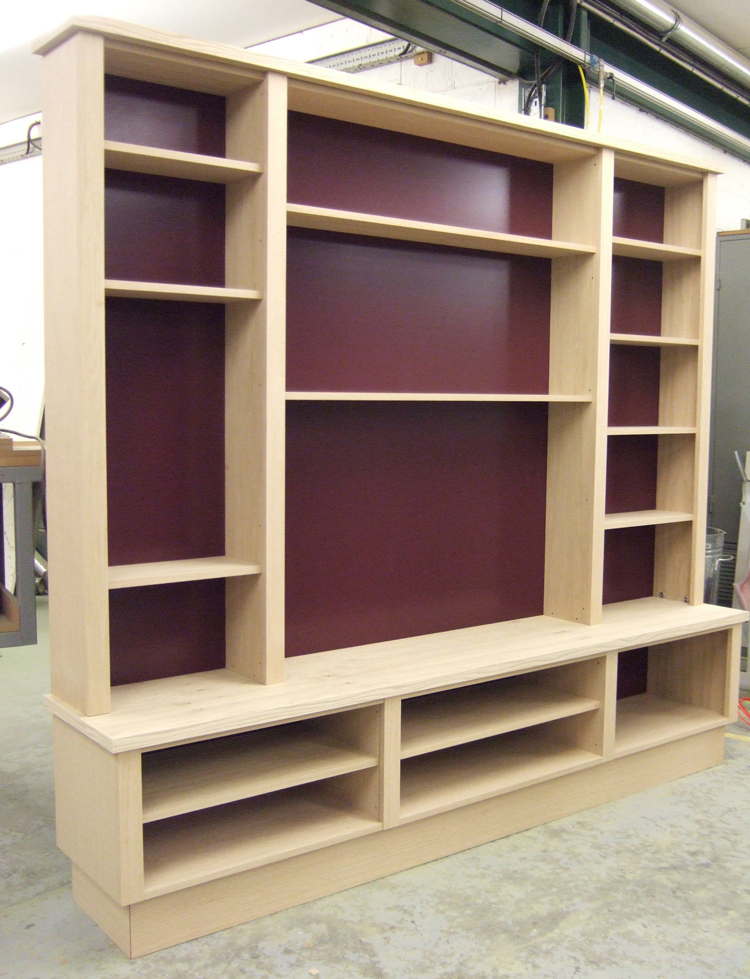 Large Jali dresser with real oak veneer and painted back