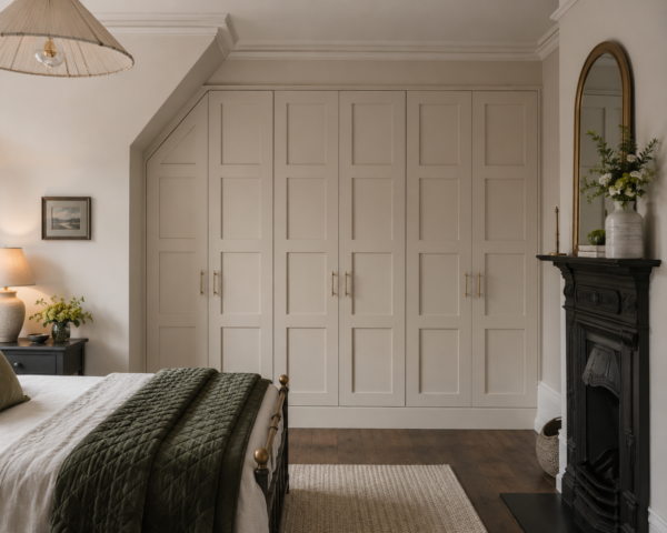 Wardrobe in a victorian bedroom setting