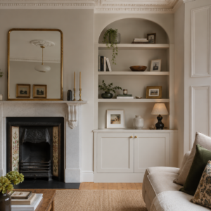 Alcove cupboard in a Victorian home