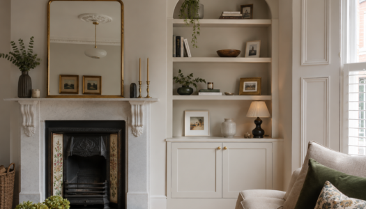 Alcove cupboard in a Victorian home