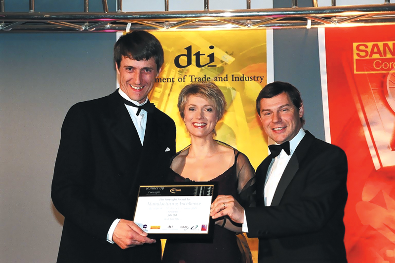 Nicholas Showan from Jali receiving Manufacturing Excellence Award