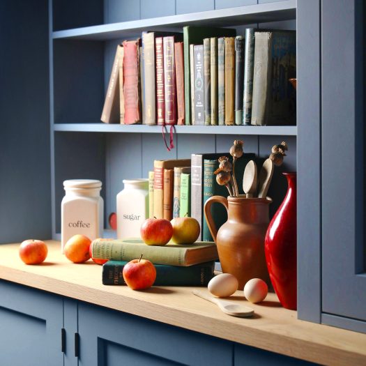 Blue kitchen dresser by Jali