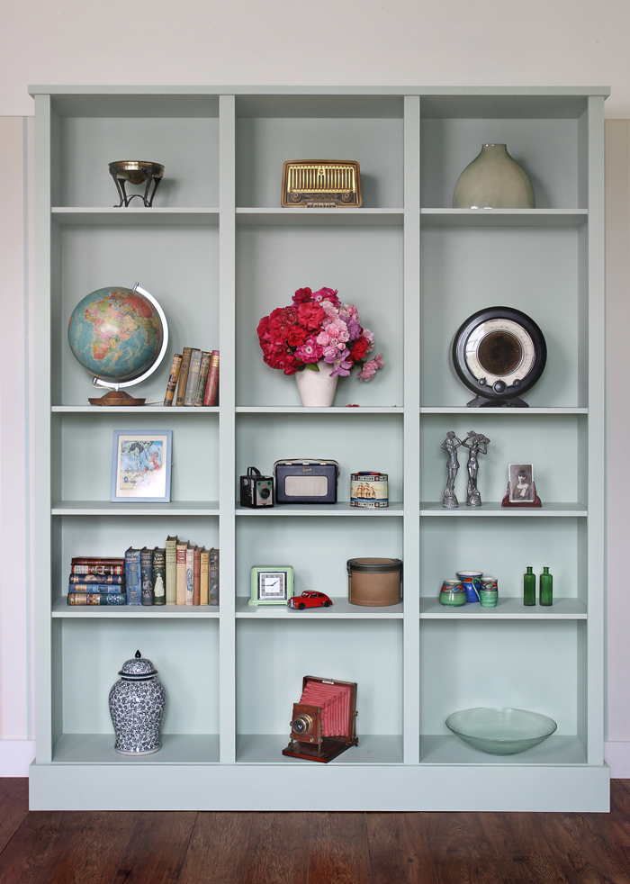 Jali customised painted bookcase