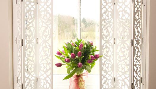 Jali Decorative Shutters with flowers