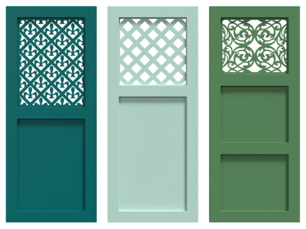 Jali custom doors with Fretwork Panels