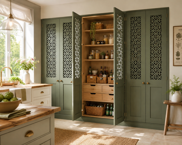 bespoke custom doors on a pantry cupboard