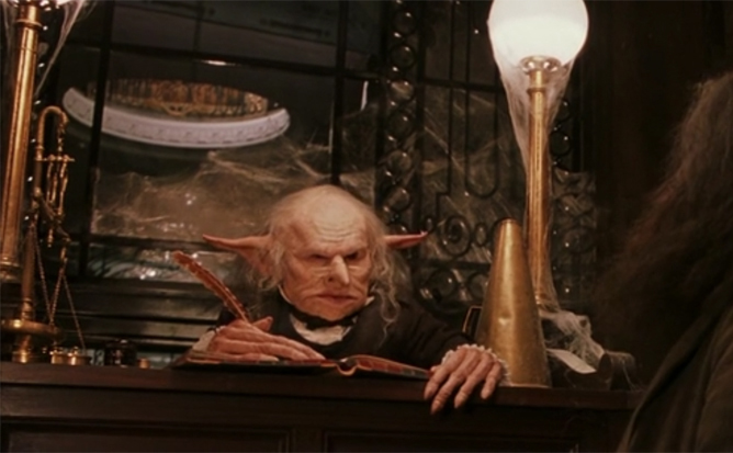Jali features in Gringotts Bank in Harry Potter and the Philosopher's Stone