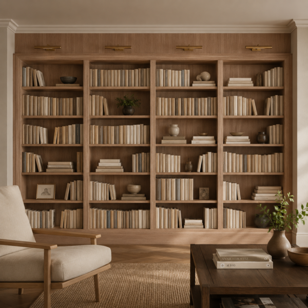 Made to measure furniture is designed and built to fit a specific space rather than being manufactured in standard sizes.