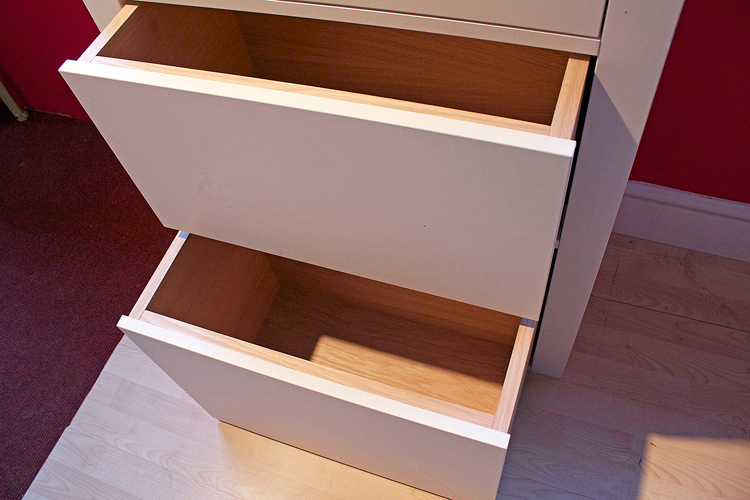 Bespoke soft close drawers from Jali