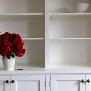 Roses on white Jali Dresser