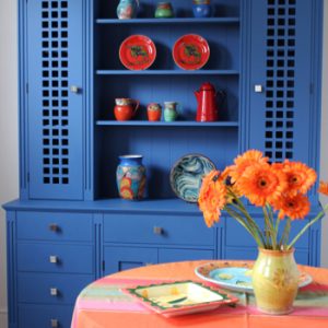 Jali blue bespoke Dresser