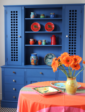 Jali blue bespoke dresser