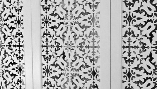 Detail of Jali made-to-measure Fretwork Door Panels