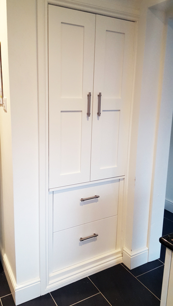 Bespoke Jali kitchen cupboard