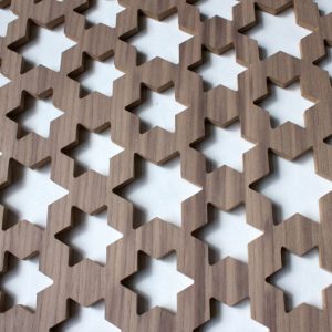 Walnut veneer Jali Fretwork