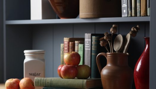 Detail of Jali made to measure Dresser with grooved backboard