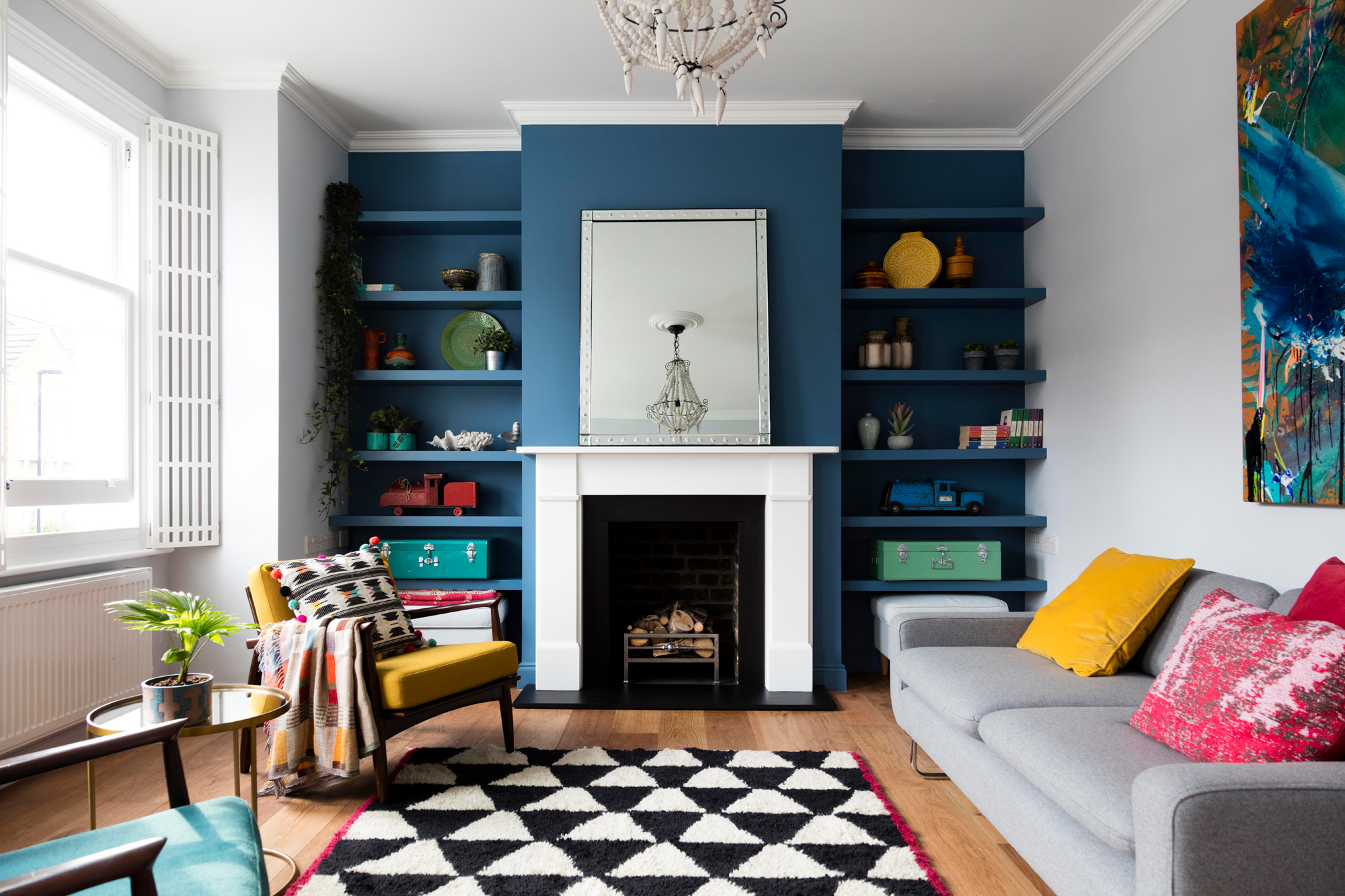 Tall Contemporary Shutters featured in George Clarke's Old House