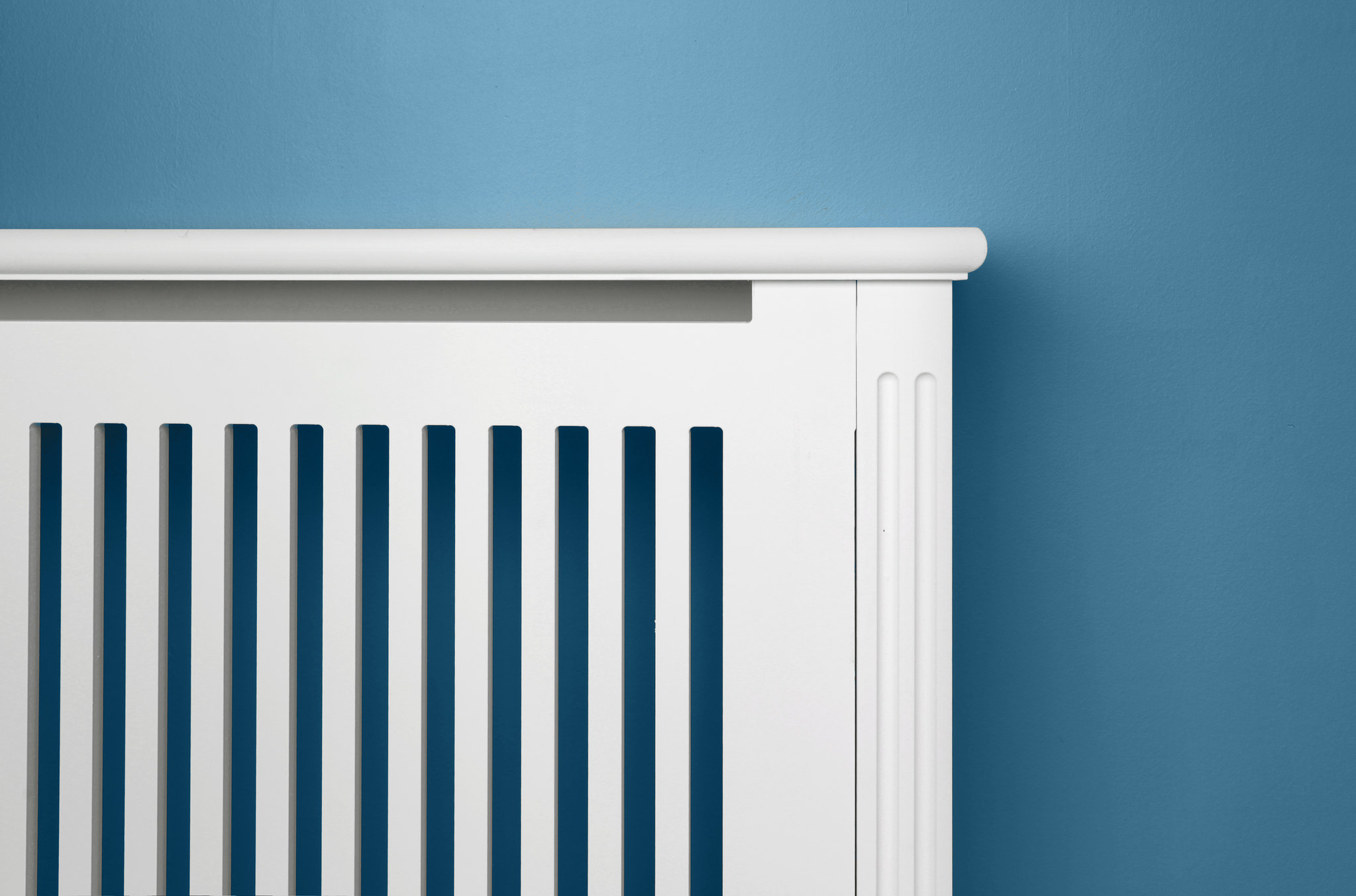 Contemporary Radiator Cover On Blue Jali Gallery