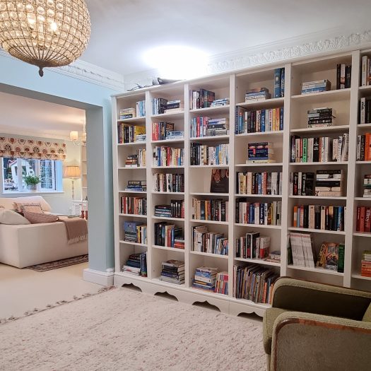 Channel 5 Dream Home Makeovers With Sophie Robinson featuring Jali Bookcases