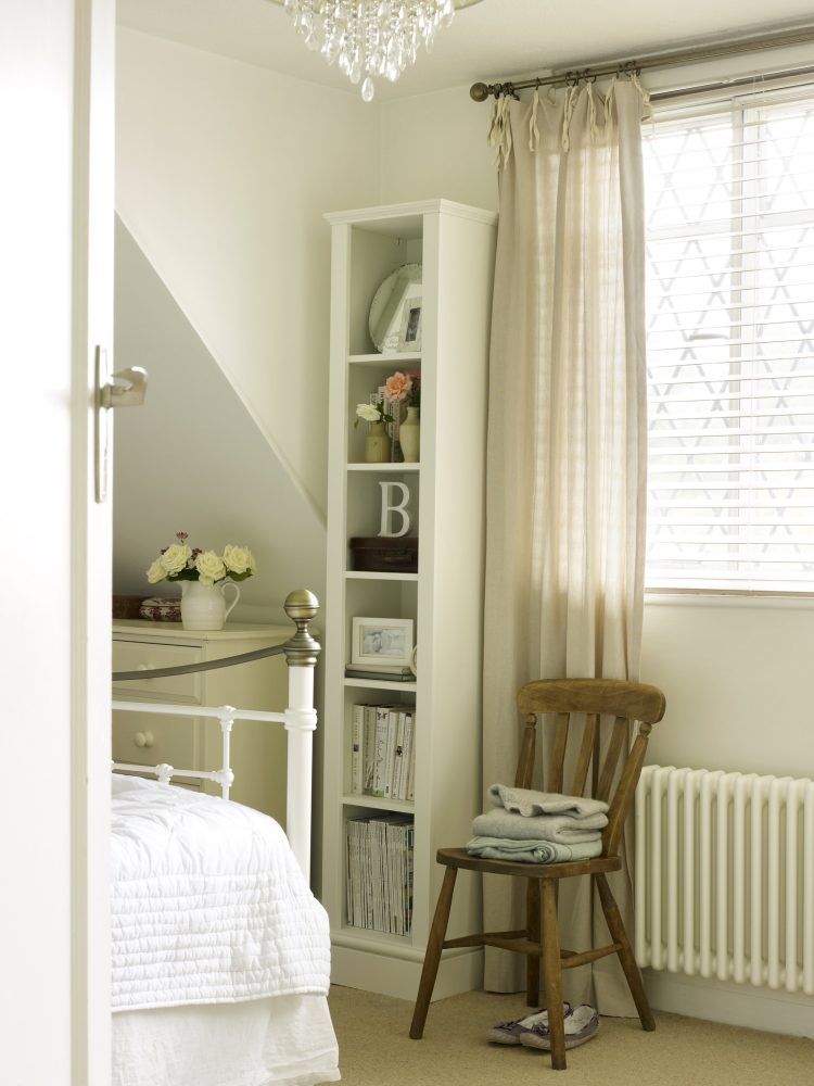 Tall Jali Bookcase in a bedroom