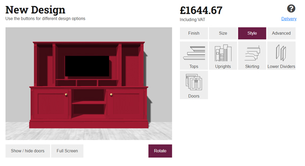 Customising the style of a Jali TV Unit