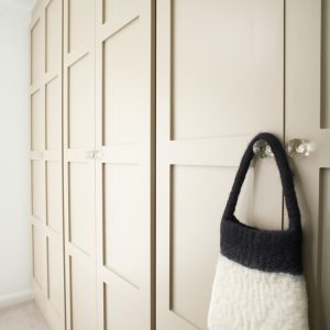 Jali bespoke wardrobe with panelled doors